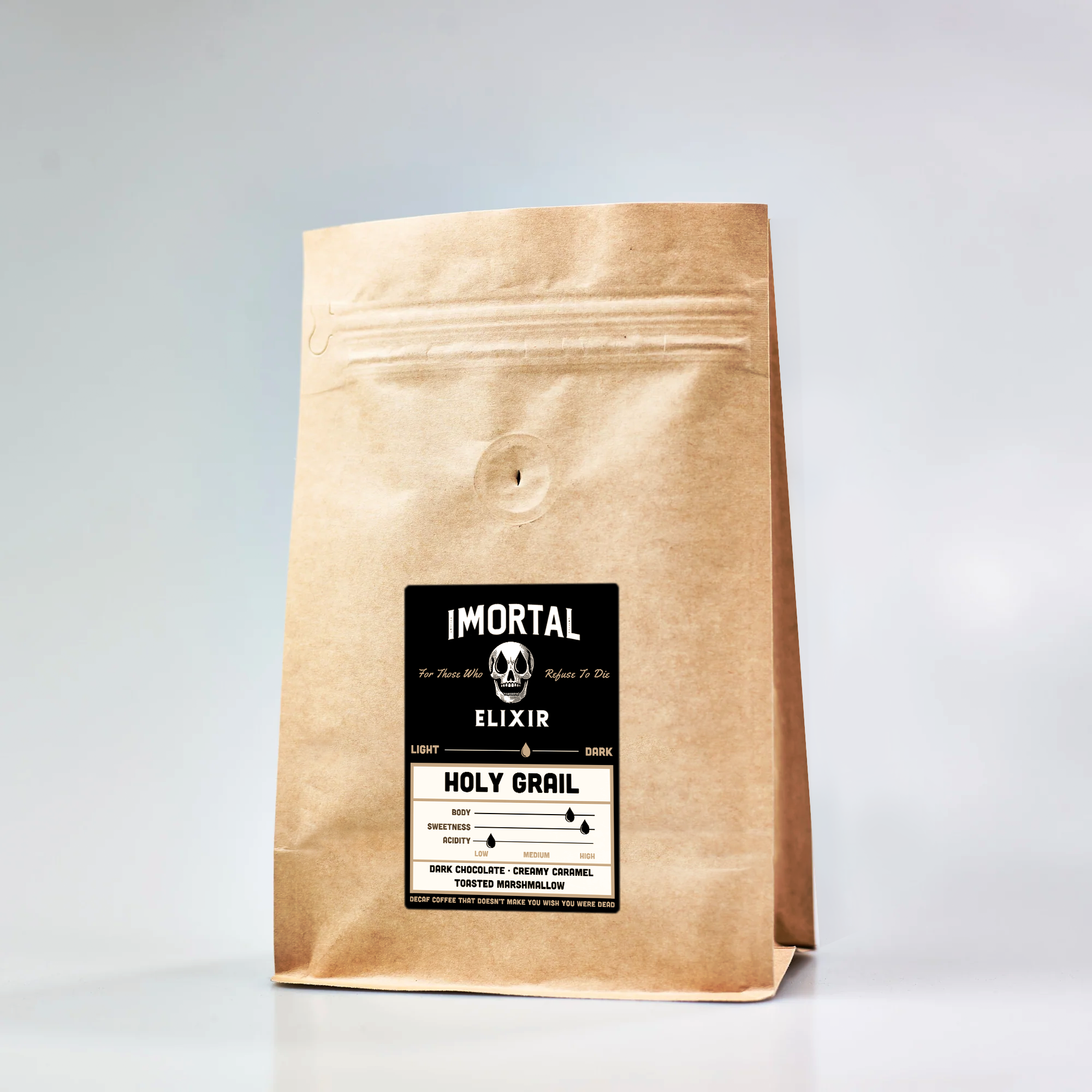 Immortality Elixir Label Holy Grail · The Immortal Blend – Immortal Elixir Coffee
